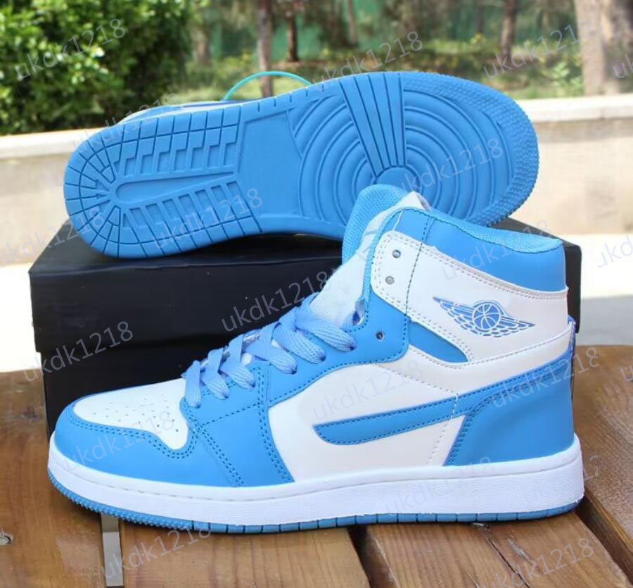 

Basketball Shoes Air Jumpman 1 Mid UNC University Blue TALL runing Sports Sneakers Casual Shoes BQ6472-141