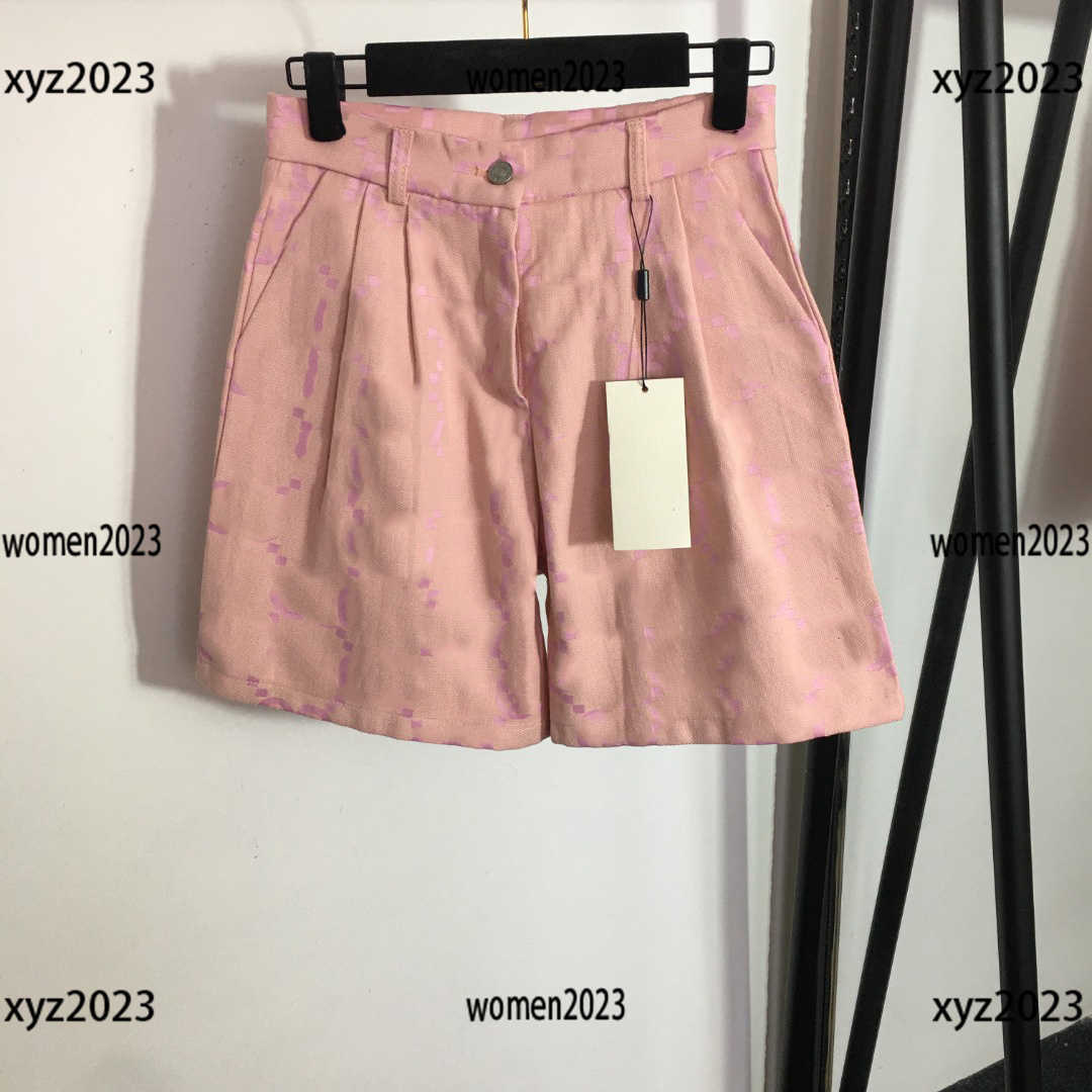 

women shorts brand pants sexuality girl bottoms Jacquard letter summer product Size -L Pink and green optional shorts New Arrivals Mar31, #1