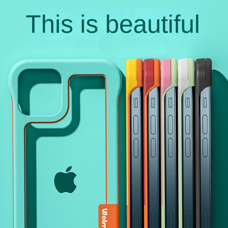 

Suitable for iphone14ProMaxiPhone13 phone case borderless soft case solid color anti-drop mobile phone protective case iPhone12pro14plus, Black