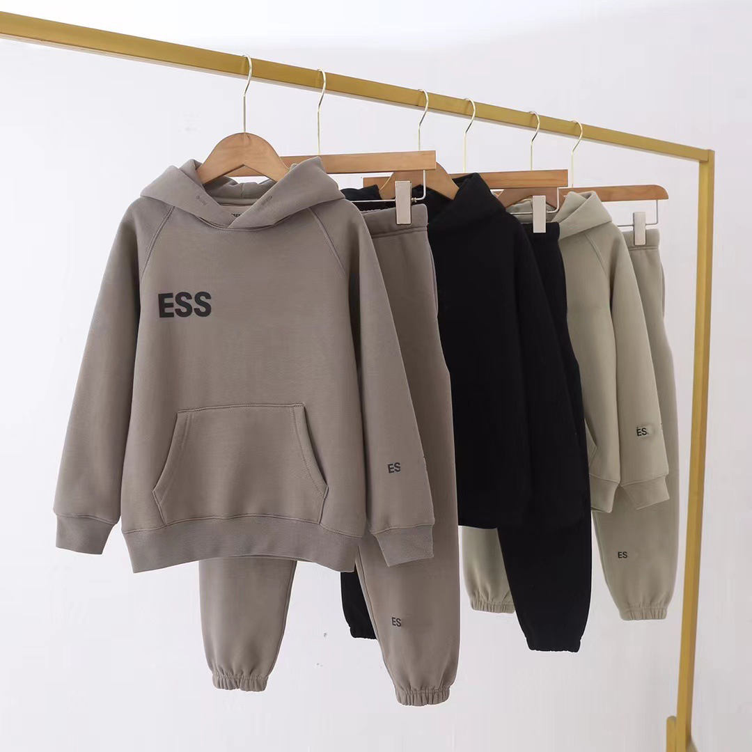 

2023 Esshoodies Sweatshirts Designer Baby Cloth Cotton Clothes Ess Letter Print Boys Girls Loose Hoodie Winter Classic Sweat Shirt Long Sleeve Crew Neess, Yellow