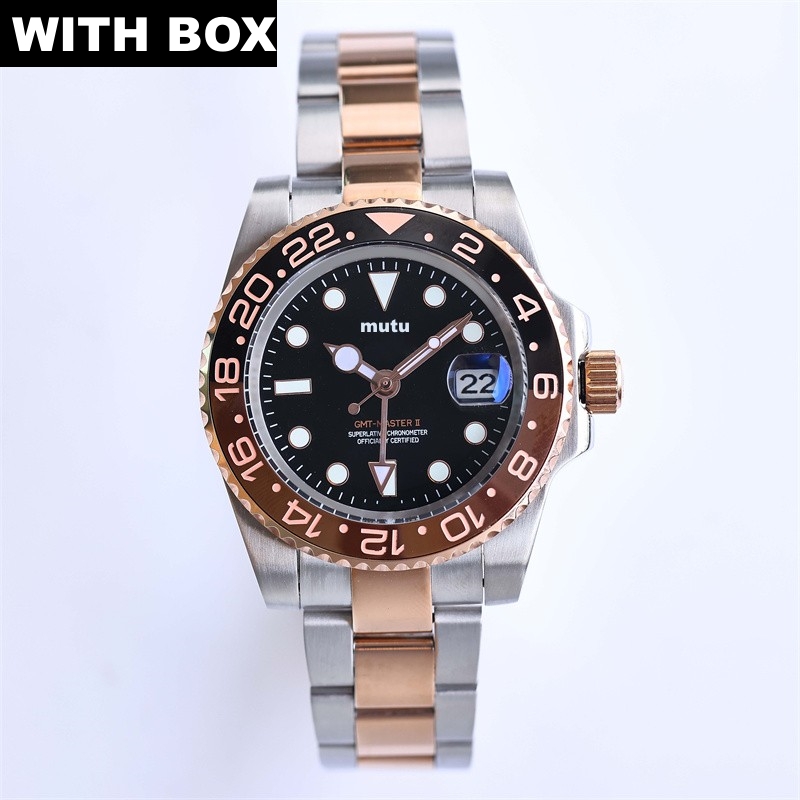 U1 Mens Watches Movement 41mm Automatic Mechanical Watch Full Stainless Steel clasp Blue Black Ceramic Sapphire WristWatches Super luminous watch-image-801901250