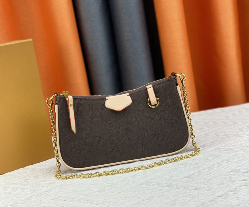 

Designer womens shoulder bag luxury Easy Pouch On Strap handbags embossed flower letter Empreinte leather mini chain makeup bags ladies fashion purses clutch #349a, 80349#embossed monogrames