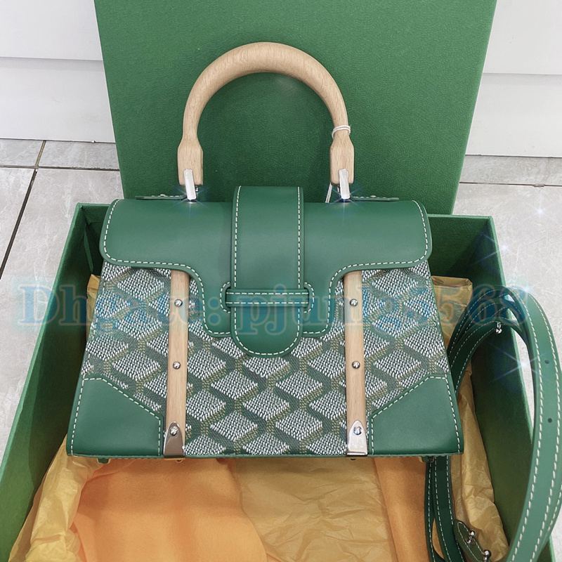9A high quality handbag designer bag women's Bamboo clutch bag Luxury The Saigon totes mens Genuine Leather travel CrossBody top wooden hand