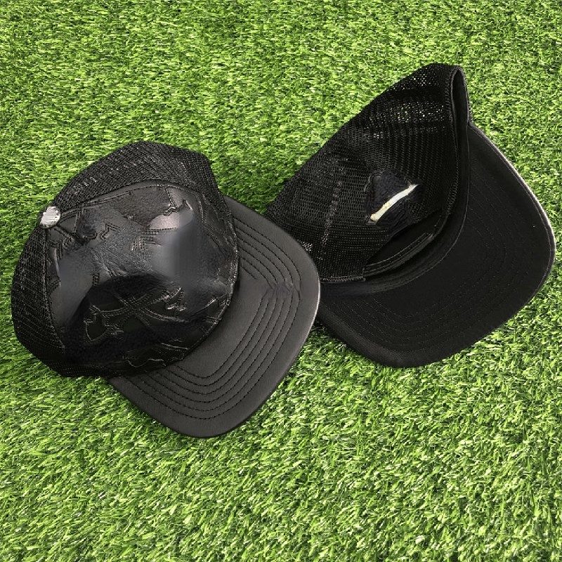 Unisex Designer Ball Caps 21ss Flat Brimmed Baseball Cap Leather Crosses Tape Hip-hop Hat-image-917120609