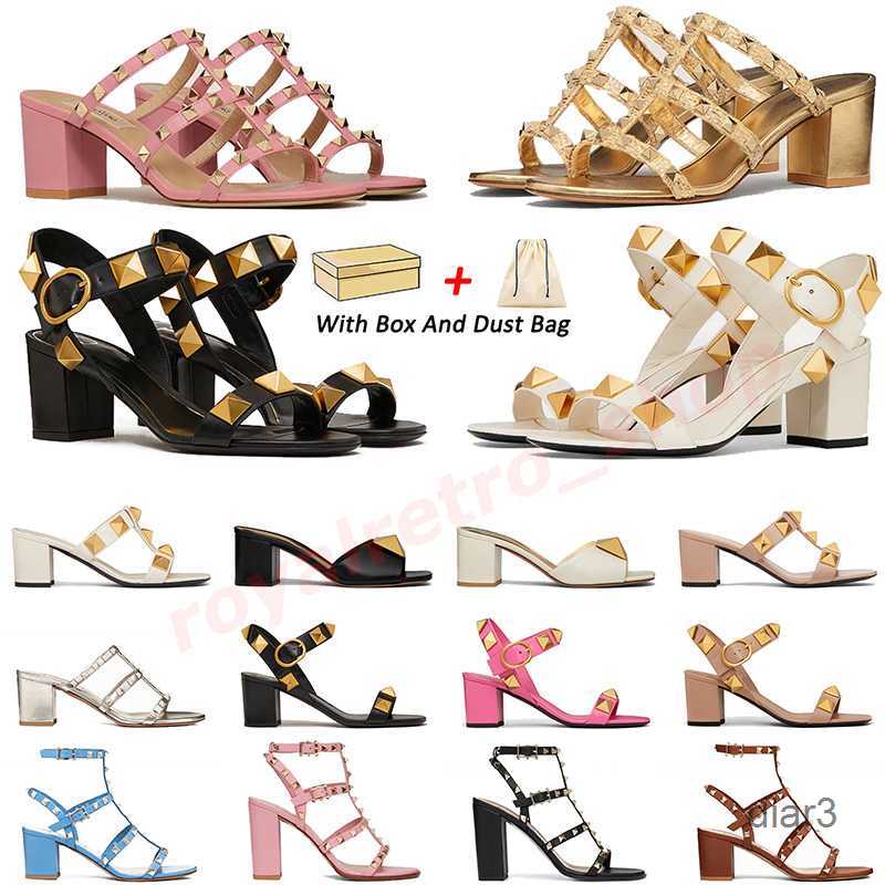 

2023 women luxury dress shoes rockstud designer high heels sandals leather rivet black peeptoesw omensl adys exyf ashionp artyw valentinoes valentinoitys CZXG, 16