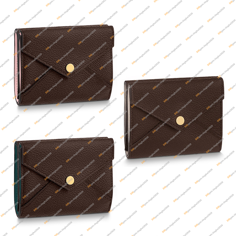 

Ladies Fashion Casual Designer Luxury Celeste Wallet Coin Purse Card Holders Key Pouch Credit Card Holder TOP Mirror Quality M81665 M81667 M81666 Business, Brown flower / pink