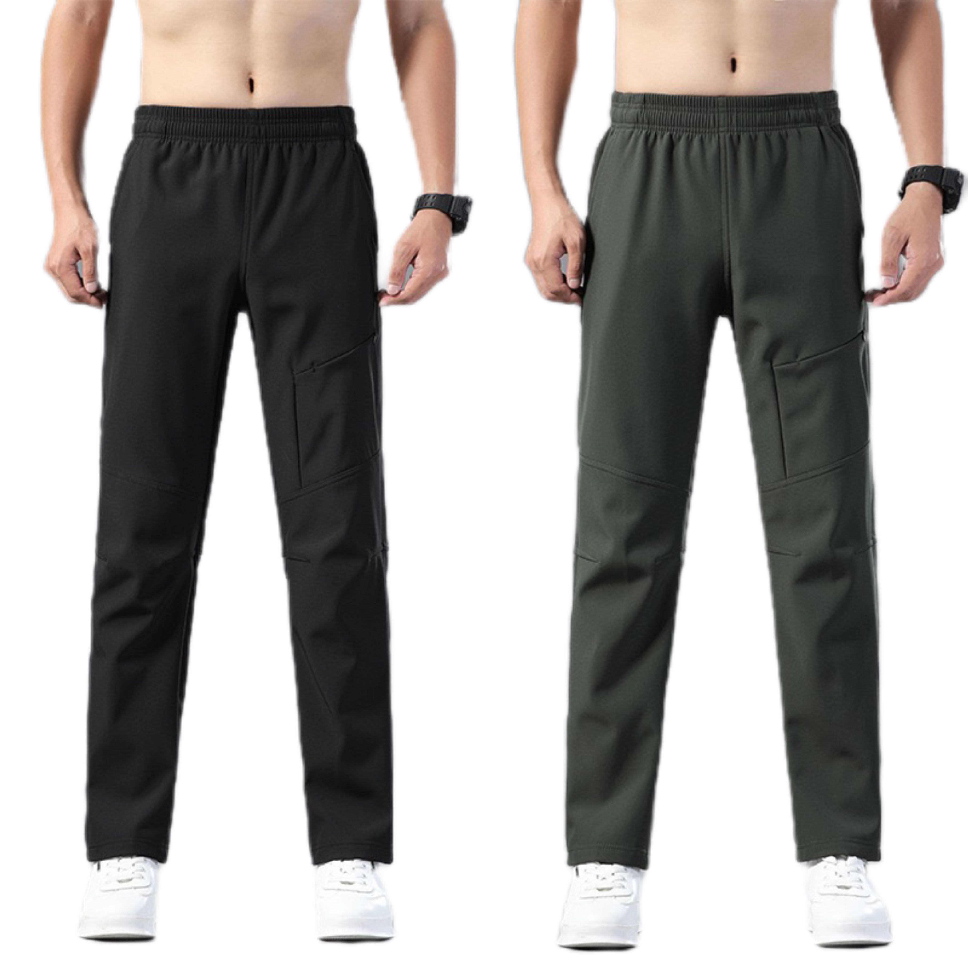 

designer Yoga outfit LUlus align Outdoor warm men's cashmere casual trousers autumn and winter mountaineering wear-resistant stretch sports trousers