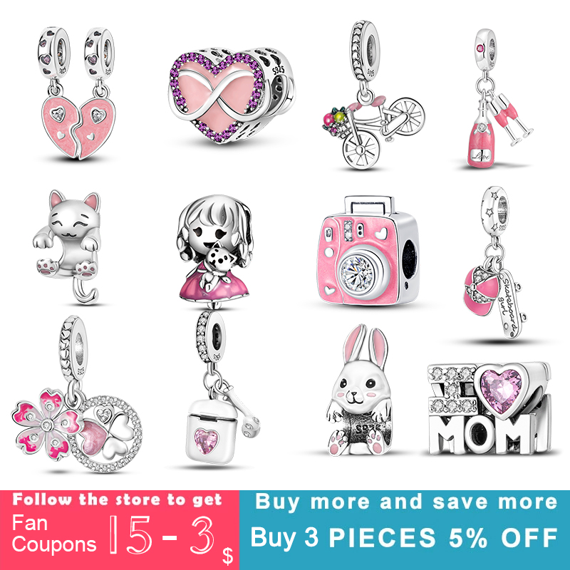 

925 silver Fit Pandora Original charms DIY Pendant women Bracelets beads original Brand bracelet women diy jewelry