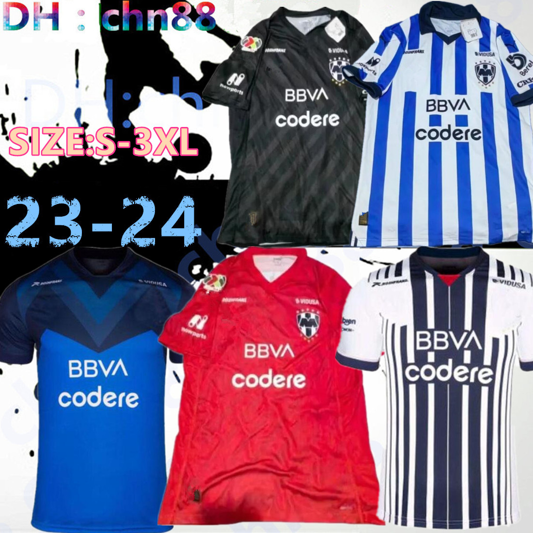

S-3XL 2023 2024 Monterrey R.FUNES MORI M.MEZA J.CAMPBELL Soccer Jerseys Home 22 23 24 commemorate Football Shirt V.JANSSEN D.VERGARA Camisetas de futbol Uniforms men kids, 22-23 home