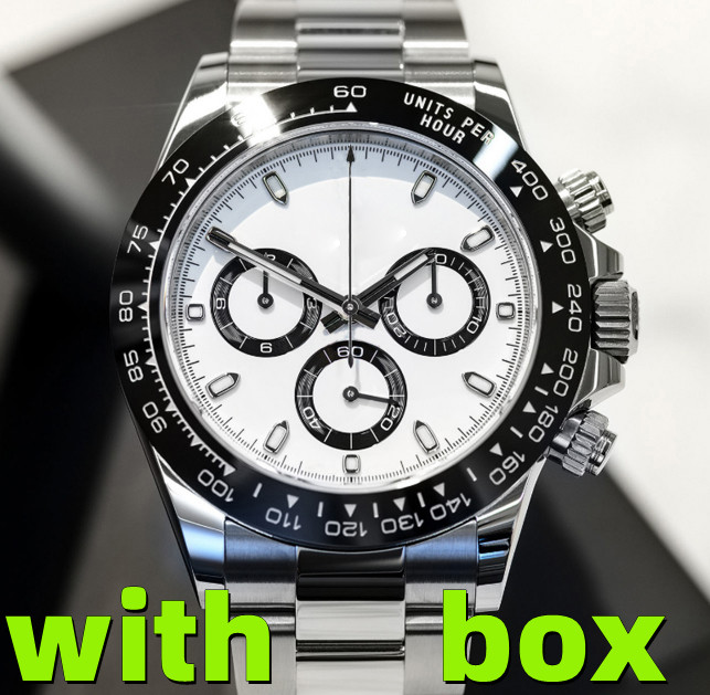 

mens watches Japan VK Chronograph movement watch full stainless steel Sapphire glass 5ATM waterproof super luminous 41mm montre de luxe