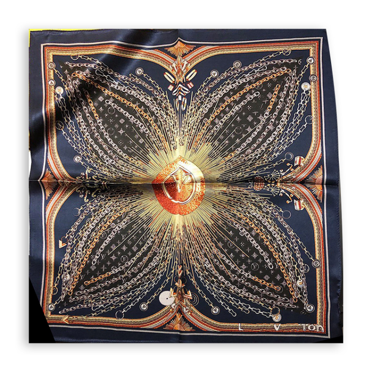 European Luxury Brand Scraves Vintage Print Striped Scarf Spring Couple Gift Scarf Classic Design Letter Silk Shawl Designer Wrap 53X53cm-image-855996077