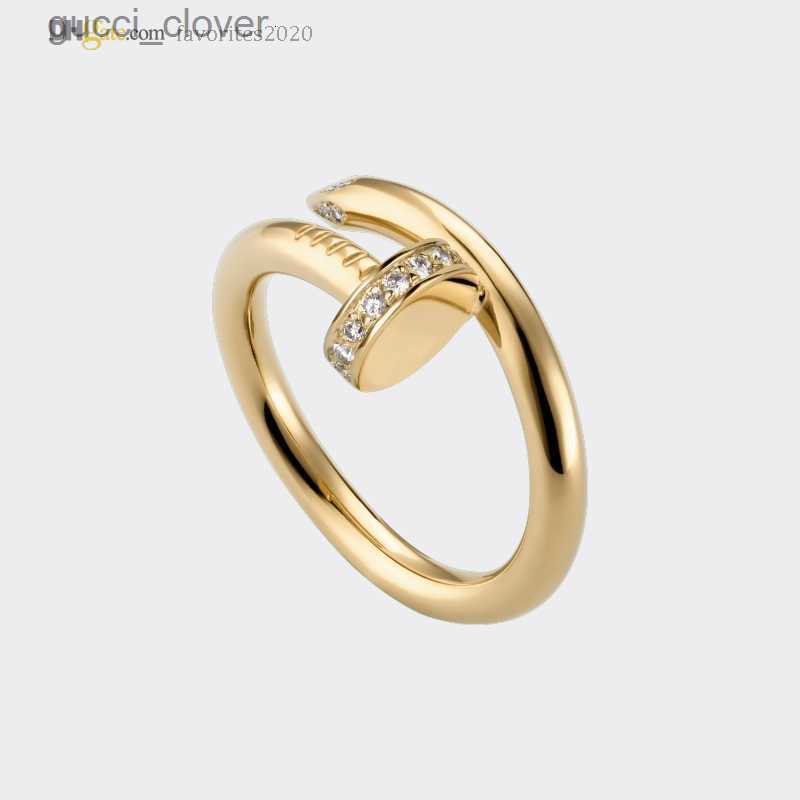 

Nail Ring Designer Ring For Women/Men Carti Rings Diamond Gold Band Luxury Jewelry Accessories Titanium Steel Gold-Plated Never Fade Not Allergic 21547556