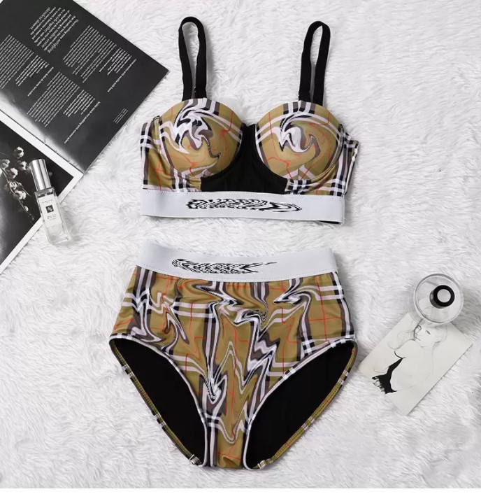 

Sexy bikinis swimsuit designer bikini textile women swimwear summer high waist beach bathing suit with steel bracket sports wear, 6#