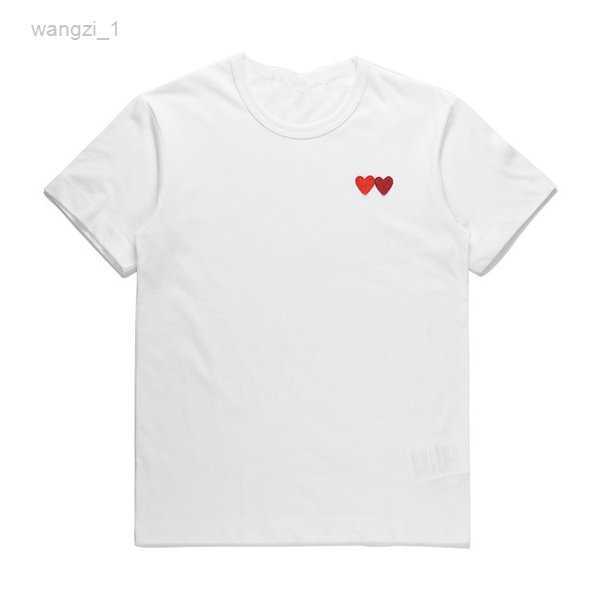 

Men's T-shirts 2023 Play Mens t Shirt Designer Red Commes Women Garcons s Badge Des Quanlity Ts Cotton Cdg Embroidery Short Sleeve 10 FS9K