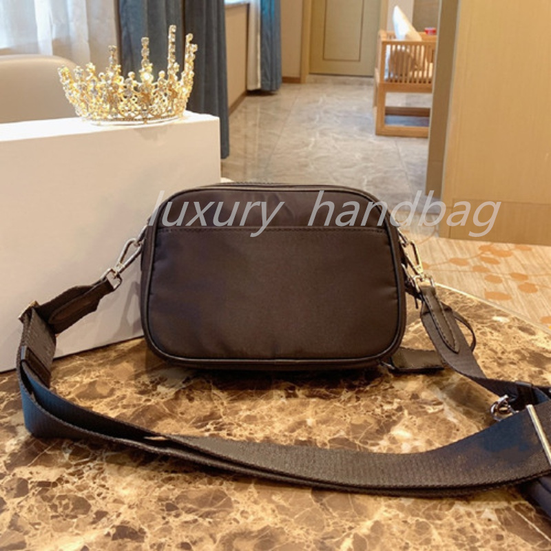 5A Black Re-Nylon Camera Messenger Bags Crossbody Designers Small Shoulder Phone Bag 2-pic Flaps with Change Bag Triangle Purses Cross Body 2023-image-713775904