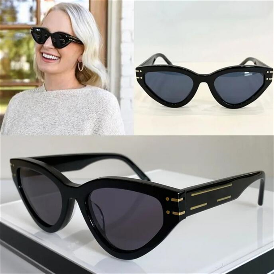 

Vintage brand luxury womens designer Cool sunglasses for women new mens sunglasses for men Inverted triangle design black hot cat eye sun glasses protective lenses