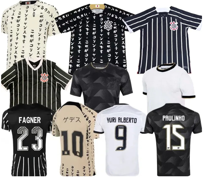 

black Soccer Jerseys Corinthian THIRD 3RD Away WILLIAN 22 23 camisetas de footb GABRIEL Balbuena special JADSON Club World Cup football shirt 10th anniversary ws