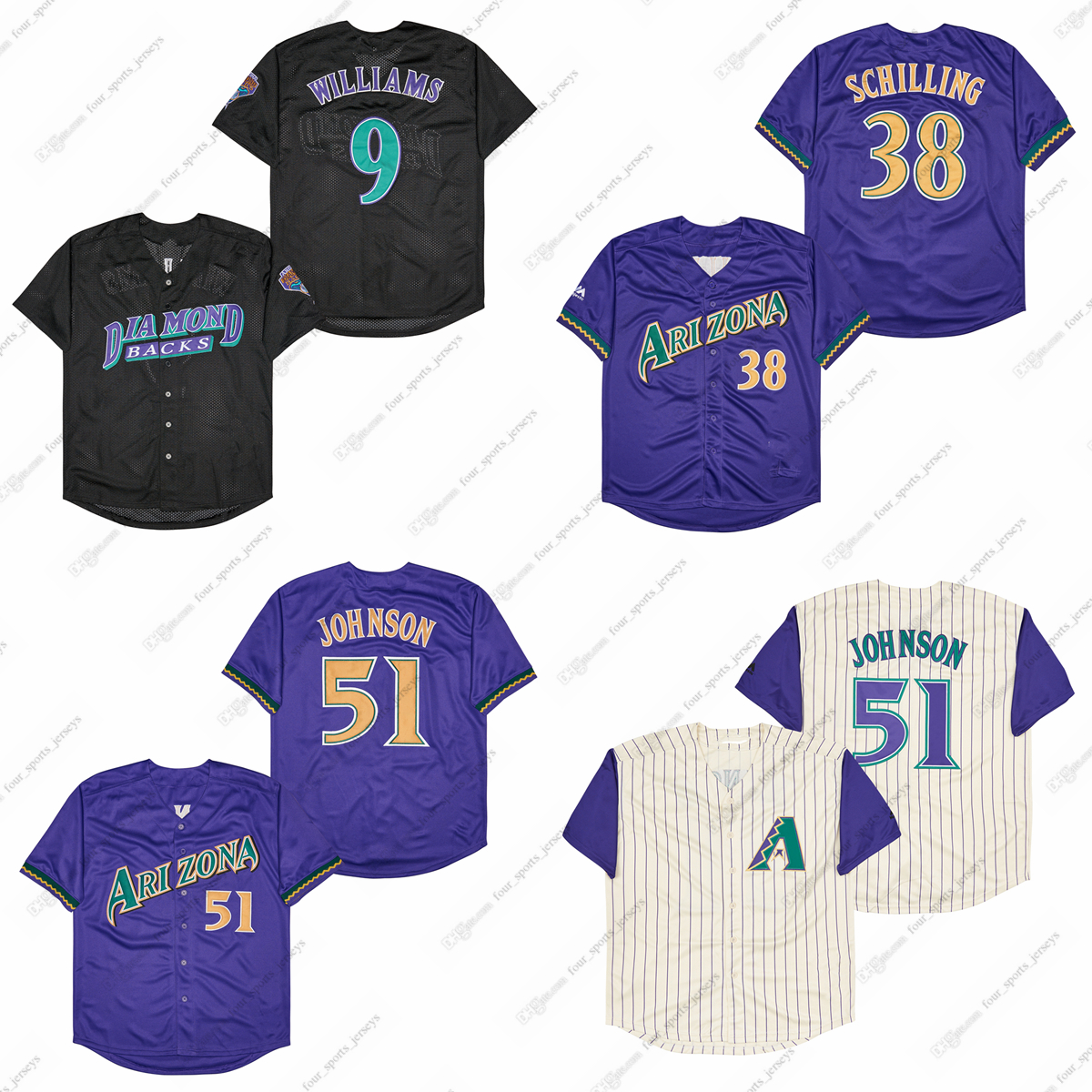 

Randy Johnson baseball jerseys Curt Schilling, Picture