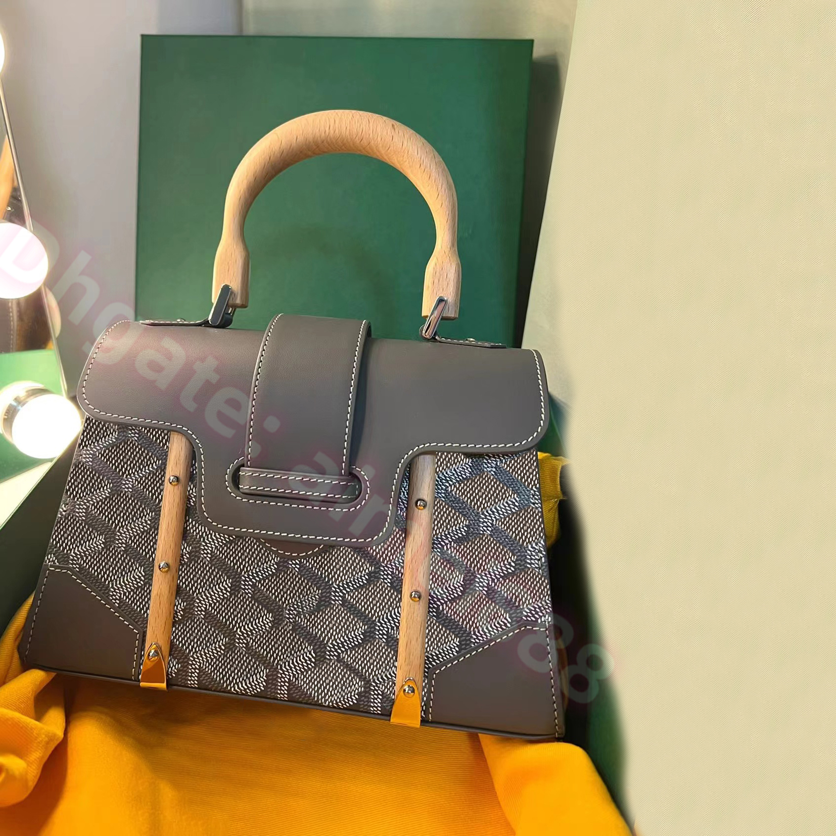 7A Designer Crossbody bags high quality Real Leather handbag men luxury Totes wallets women Shoulder bag Clutch bags Saigon Fashion Top handle bag P