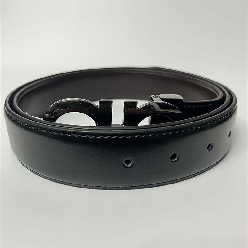 

Smooth leather belt luxury belts designer for men big buckle male chastity top fashion mens wholesale Luxury designer Belt GBuckle Fashion Genuine Leather, Brown