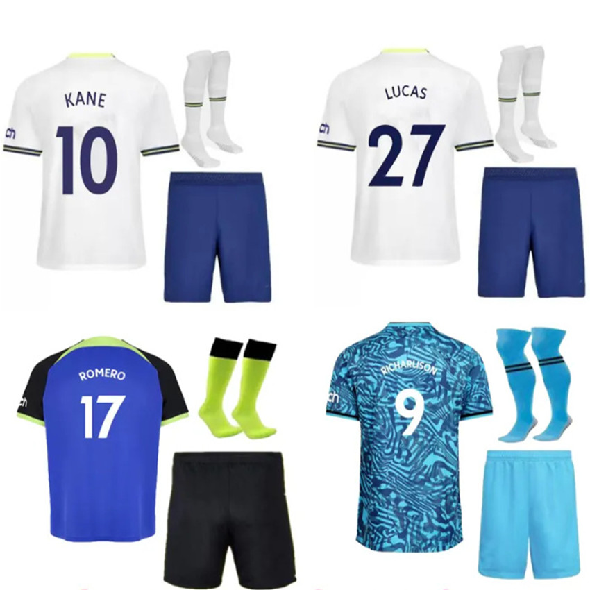 

22 23 KANE SON KULUSEVSKI PERISIC Soccer Jerseys TOTTEN home HOJBJERG colorful 2022 2023 LUCAS DELE Football kit shirt BRYAN purple tops Men kids SPURS full set