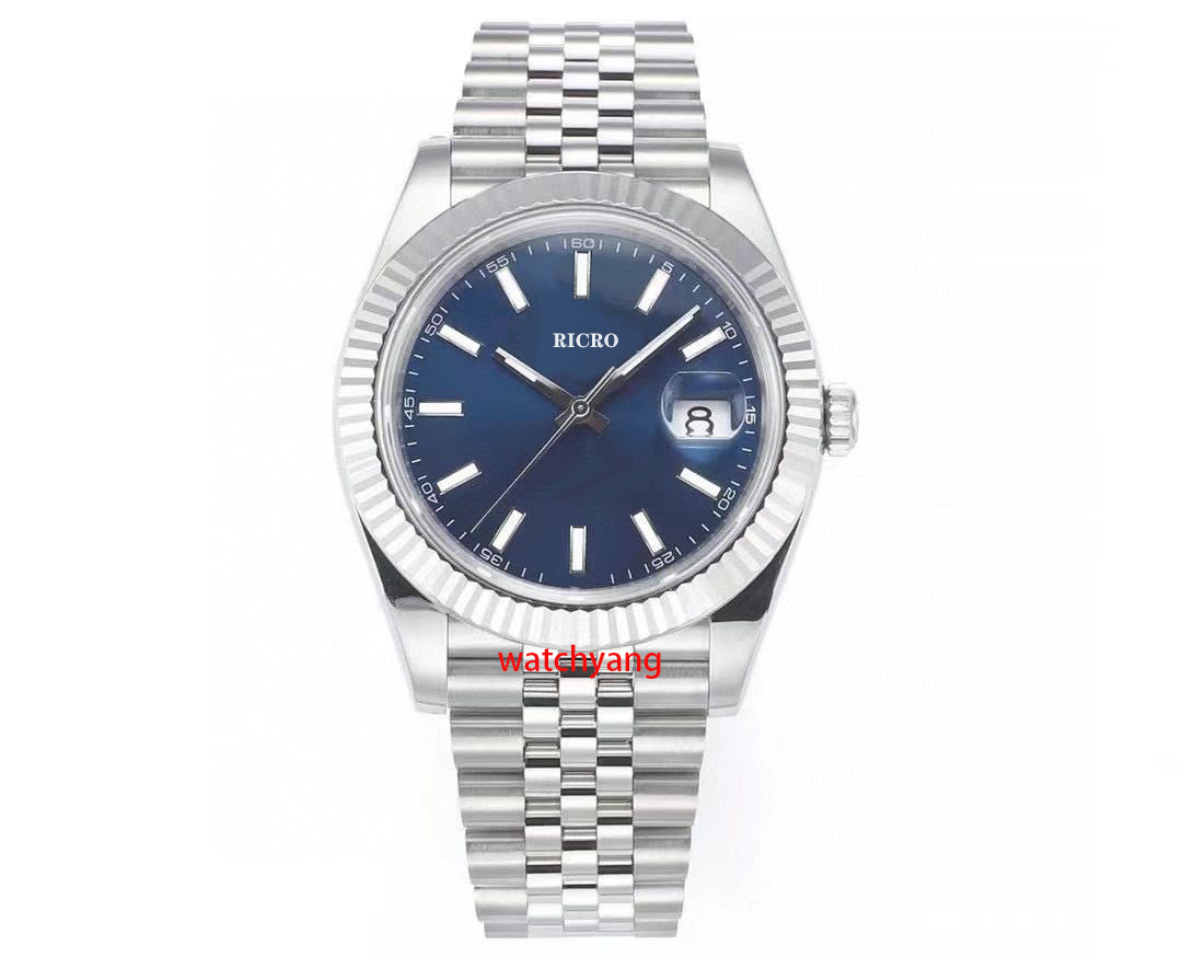 

Luxury men's sports watch fully automatic mechanical movement Sunday series tooth edge 41 or 36mm size insurance folding buckle casual designer
