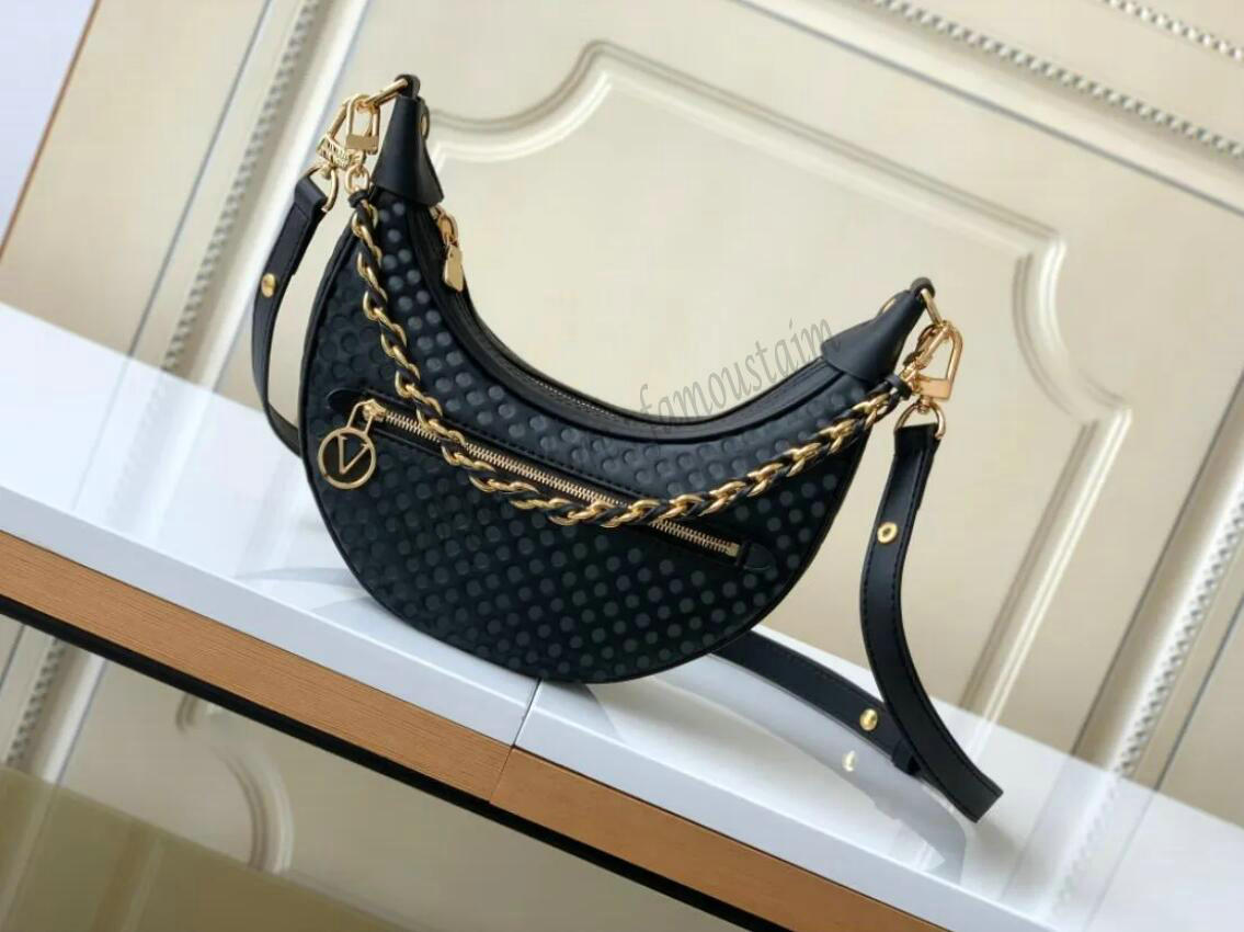 

Woman Designer Luxury Vintage LOOP Bag Shoulder Bags Handbag shrink Monograms Bags 10A TOP Quality M22593 22591 22594 Crossbody Purse Pouch, 01
