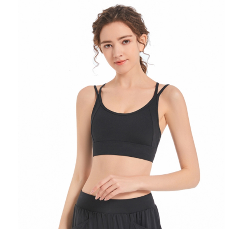 

Alo yoga underwear new fixed one cup high strength running shockproof back fitness bra Women's Yoga Shorts 2023, 0002