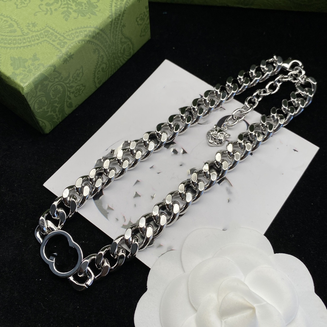 Designer Style Necklace New Luxury Chain Fashion Designer Jewelry 18k Gold Plated - Stainless Steel Couple Wedding Bracelet Gift Accessories Whol-image-856085223