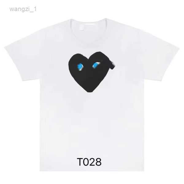

Men's T-shirts Fashion Mens Play t Shirt Designer Red Commes Casual Women s Des Badge Garcons High Quanlity Tshirts Cotton Embroidery 9 6D0D, 09
