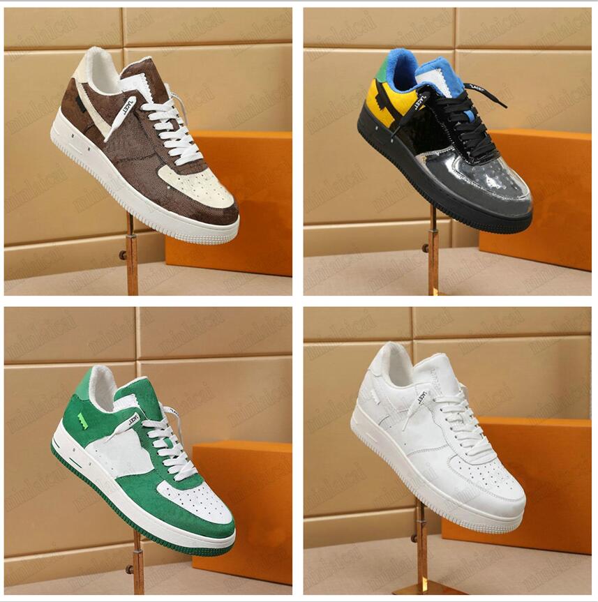 

DESIGNER Sneakers Off 1 Low Luxurys Designers joined Shoe Special Edition Damier patterns White Brown Monograms Flower Sports Running Skateboard Shoes