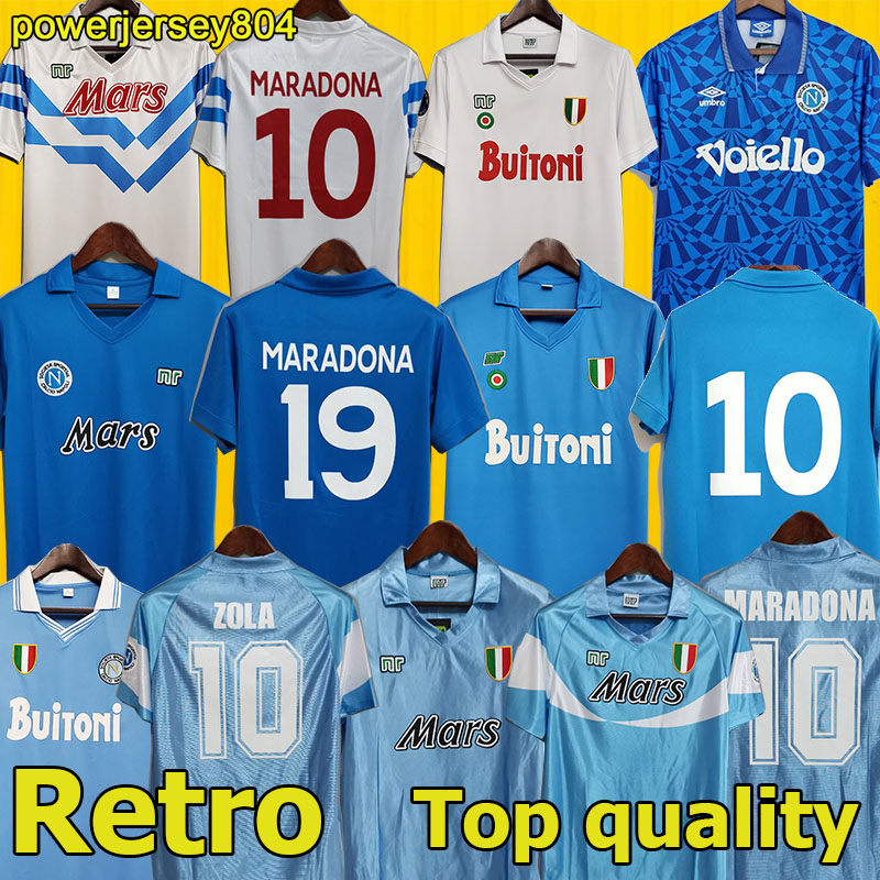 

Napoli retro soccer jerseys #10 Maradona 1986 1987 1988 1989 1990 1991 1992 1993 Naples vintage football shirt 87 88 89 90 91 92 93 Giordano Carnevale Careca Coppa 04031, 86 87 home