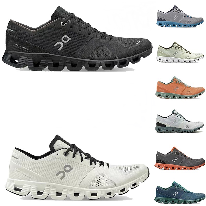 

Mens On Cloud X 3 Designer Running Shoes Nova Form Monster Workout And Cross Trainers Federer Shoe Ivory Black Midnight Heron Men Women Outdoor Sports Sneakers, 11