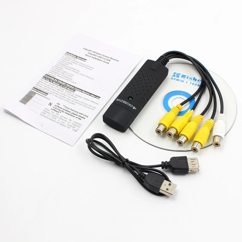 

4 Channel USB Video Capture Card DVR For CCTV Camera Monitor DVD 4CH Usb Dvr Cards Board To VHS Video Recording PAL /NTSC