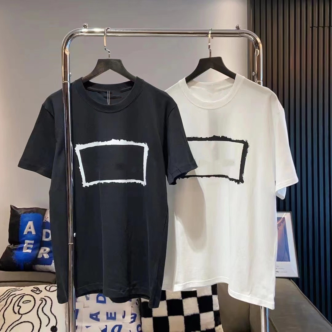 

Mens T-shirts cotton round neck mens shirts stone European and American fashion letters printed logo Summer casual couple short sleeves