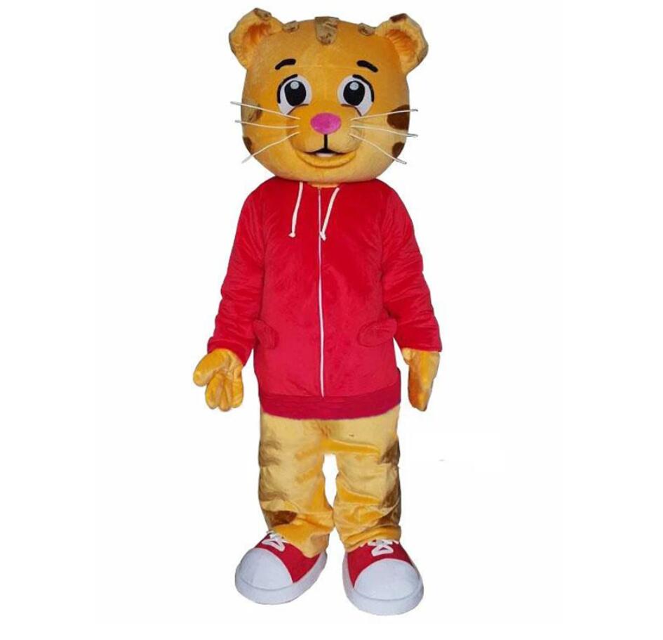 

Daniel the Tiger Mascot Costume Fancy Dress Outfit Adult hot selling Anime mascot costume for Halloween party, As pic