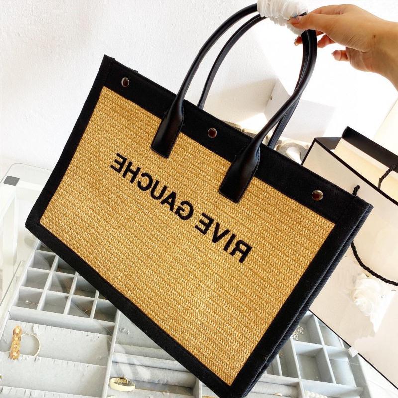 

Shoulder Bag Fashion Trend Women Handbag Rive Gauche Tote Shopping Bag Canvas Tote Genuine Handbags Top Linen Large Beach Bags Designer Wnvh, Box