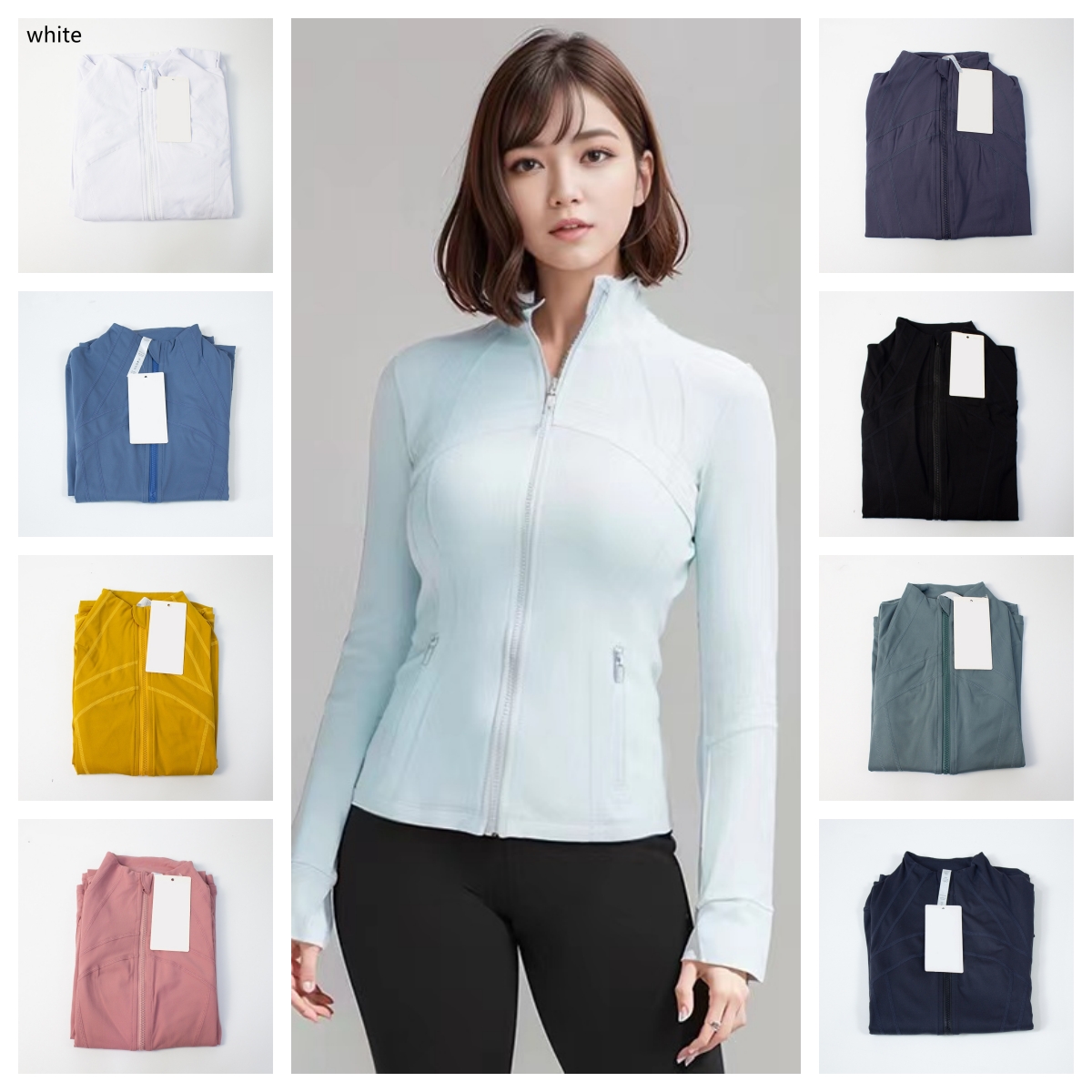 Designer Yoga Lulu Wear Vestes Définir Sweats à capuche Sweatshirts d'été Femmes Designers Sports Hoodys Veste Manteaux Fitness Scubas Chothing V