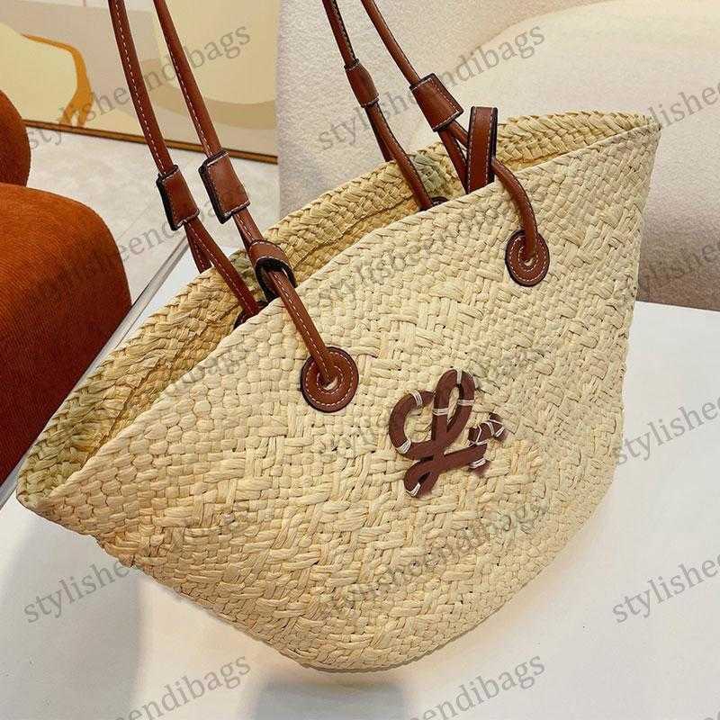 

Shoulder Bags Straw Bag Plain Knitting Crochet Embroidery Open Casual Tote Interior Compartment Two Thin Straps Leather Floral Fashion Women Purse 2308 0403/23, Black