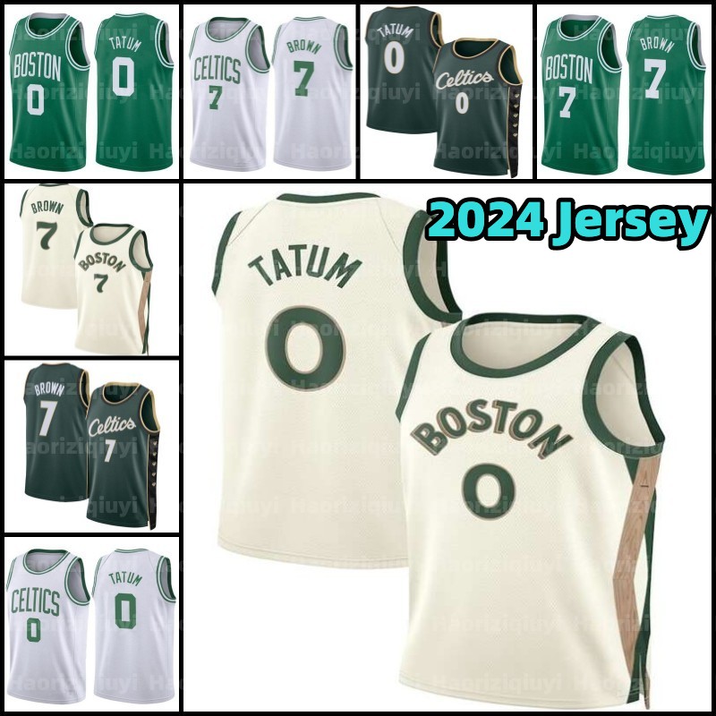 Basketball Jerseys 0 33 7 Bostons Celtices Jayson Tatum Larry Bird Jaylen Brown mens Jrue 4 Holiday 2023-24 