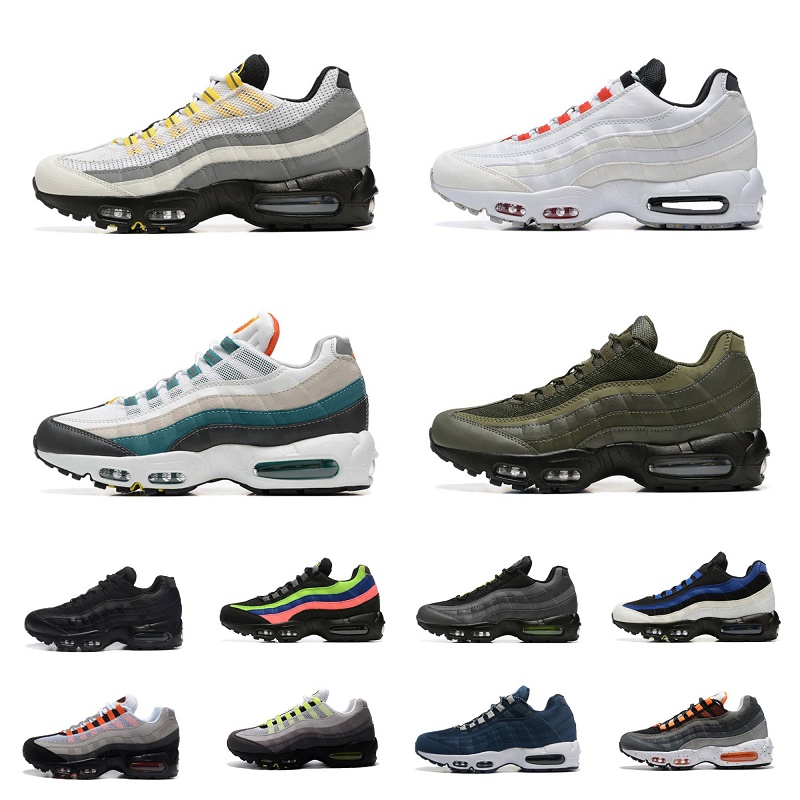 

Max 95 airmaxs Running ShOes Mens Air 95s Neon Triple Black White Tour Yellow Blue Solar Red Midnight Navy Greedy Bred Reflective Olive Iron Grey Volt rainers Sneakers, Shoe lace