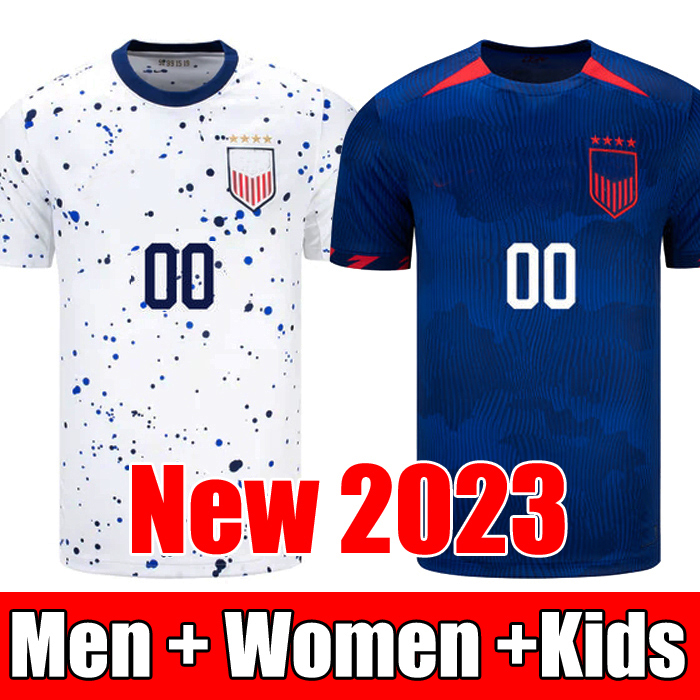 

2023 PULISIC USAS MEN WOMEN KIDS soccer jerseys white united states 22 23 football shirt AARONSON 2023 REYNA McKENNIE away WHI ADAMS HOME WEAH uniforms, 2023 kids home