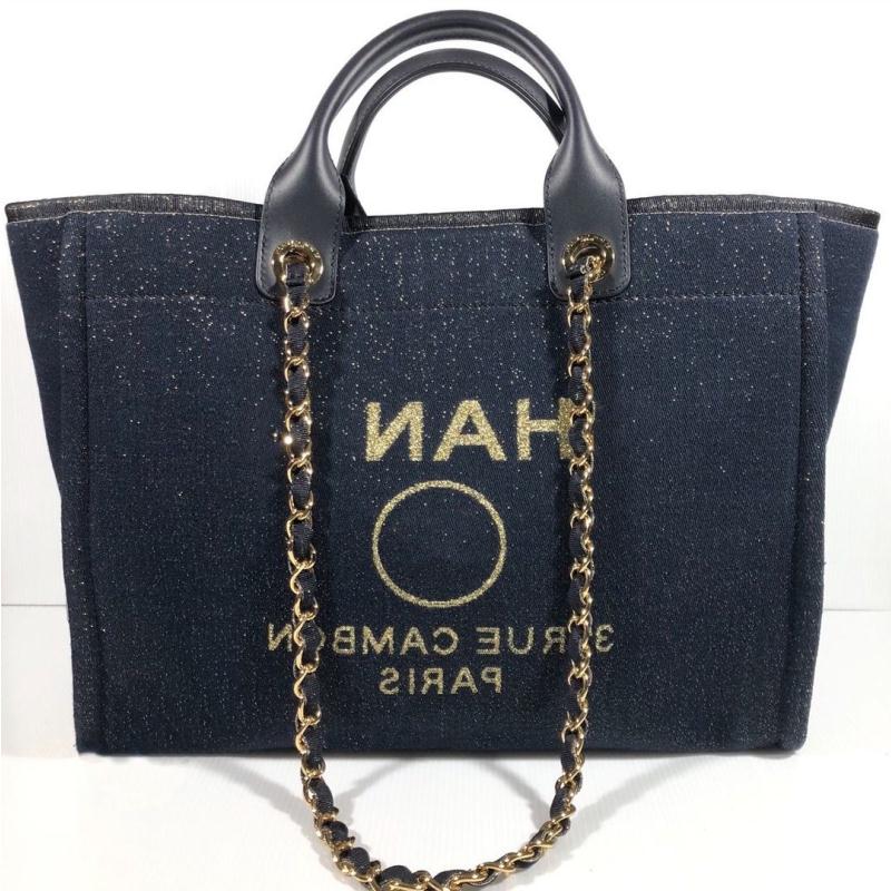 

Shoulder Bag fashion channel 2023 new Shopping bag purses deauville cc top handle Nylon crossbody clutch travel shoulder chain handbag Qiej, Pearl black