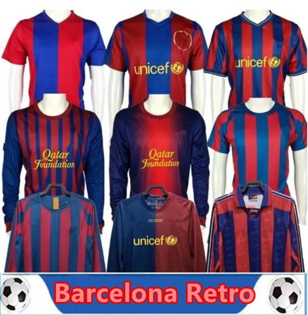 

Retro Barcelonas soccer jerseys barca 96 97 07 08 09 10 11 XAVI RONALDINHO RONALDO RIVALDO GUARDIOLA Iniesta finals classic maillot de foot 1899 1999 football shirts, 11/12 home