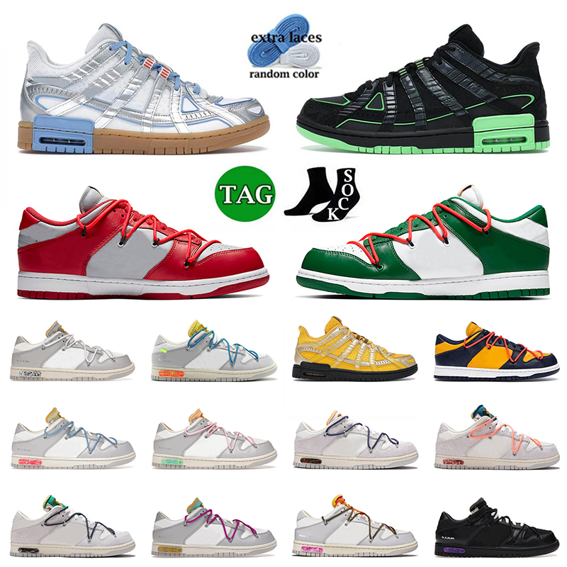 

2023 Arrival Low Rubber Running Shoes OW Pine Green Strike Unc Futura Red Yellow University Gold Lot 01-50 The NO.49 Sports Runner Sneakers Trainers Men Women Size 36-48, Lot 4
