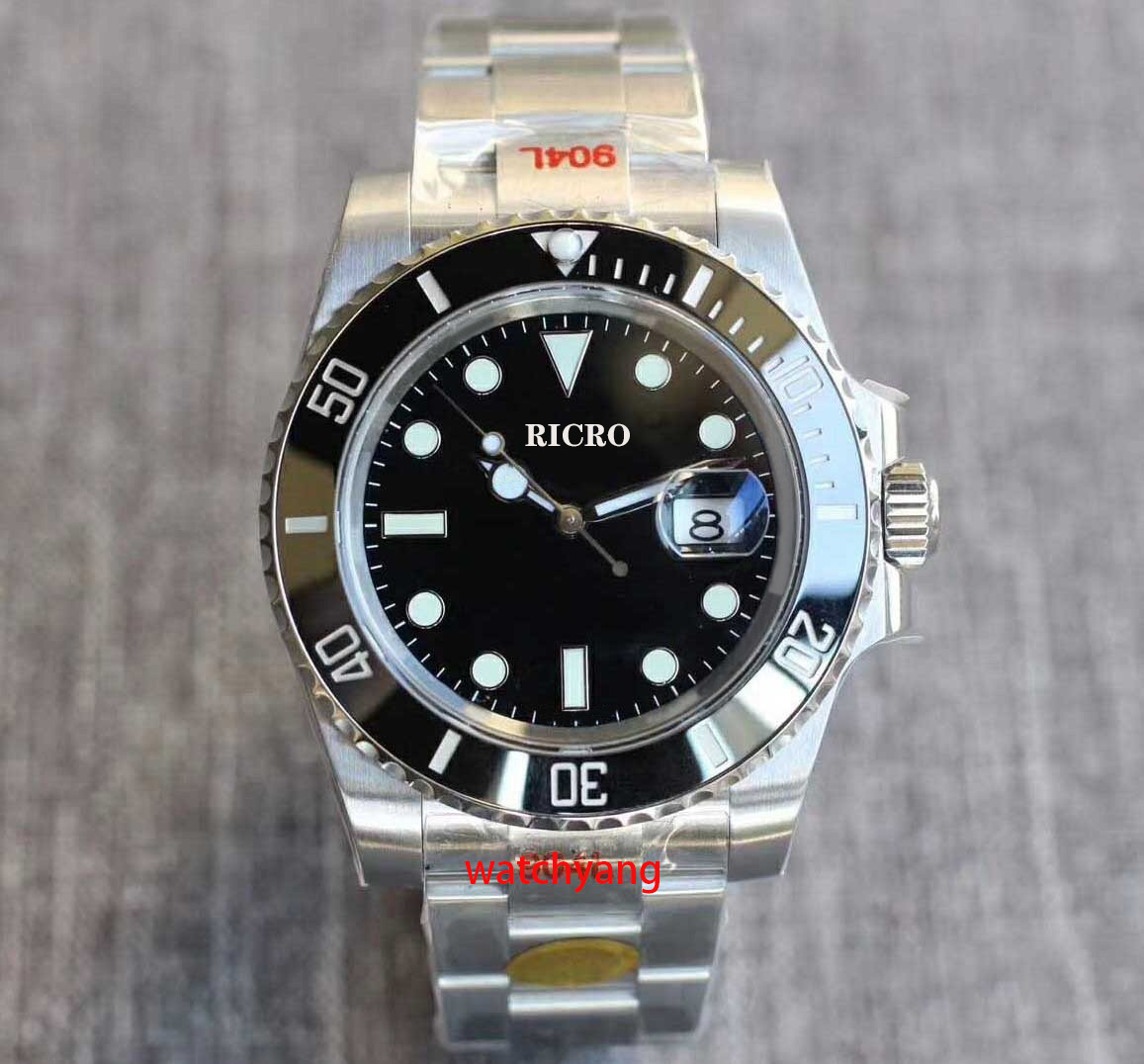 Designer men's watch high-quality ceramic watchring 116610 automatic mechanical 2813 movement stainless steel luminous diving sports watch