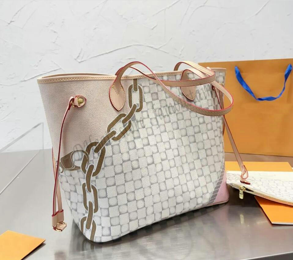 

2023 new M40995/40996 Women luxury designer totes bag shopping bags GM MM PM 2pcs/set with wallet Genuine Leather Medium fashion Handbags Large composite bags purse, 01