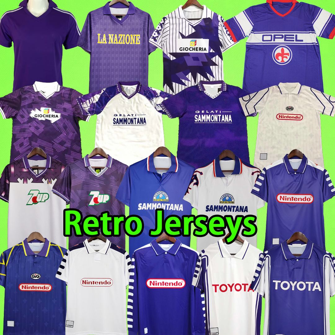 

Fiorentina Retro Soccer Jerseys 1979 1980 1984 1985 1989 1990 1991 1992 1993 1994 1995 1996 1997 1998 1999 2000 BATISTUTA #9 RUI COSTA 79 80 84 85 89 90 91 92 93 94 95 96 97 98 99, 99/00