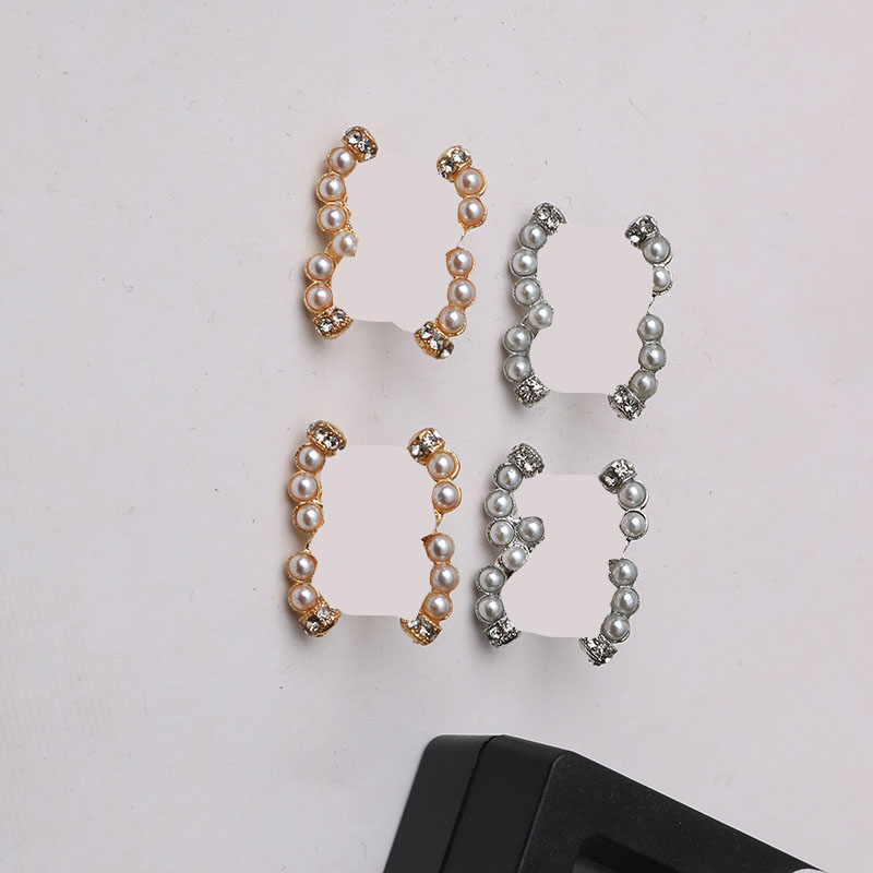 

23ss New Style Luxury Brand Designers Letters Ear Stud Classics 18K Gold Plated 925 Silver Geometric Women Circle Crystal Rhinestone Diamond Earring Jewerlry