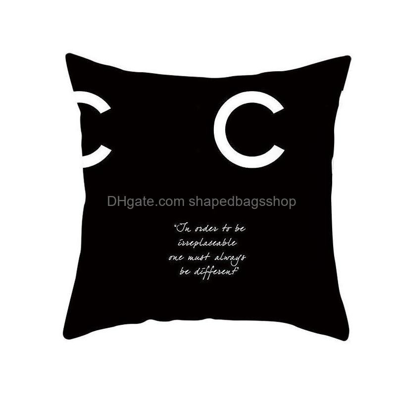 square cushion designer decorative pillow letter luxurys designers cotton cushion fashion soft pillow living room d2110125z